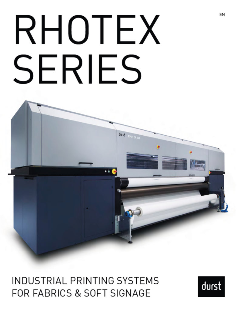 Durst Rhotex Series Brochure Cover